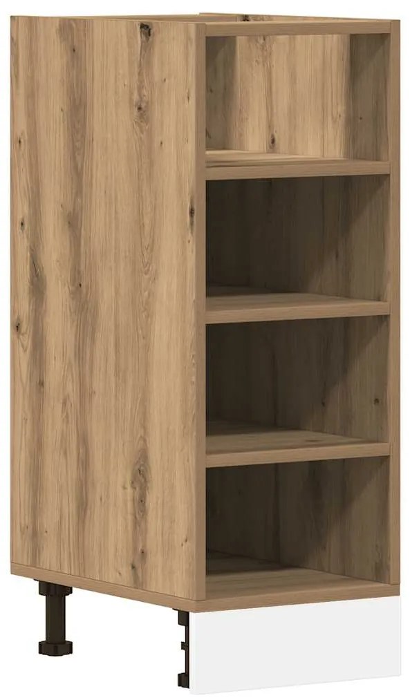854201 vidaXL Долен шкаф "Рига", дъб Artisan, 30x44,5x81,5 см, инженерно дърво