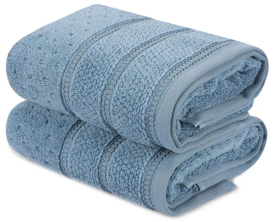 Комплект от 2 сини памучни кърпи , 50 x 90 cm Arella - Foutastic