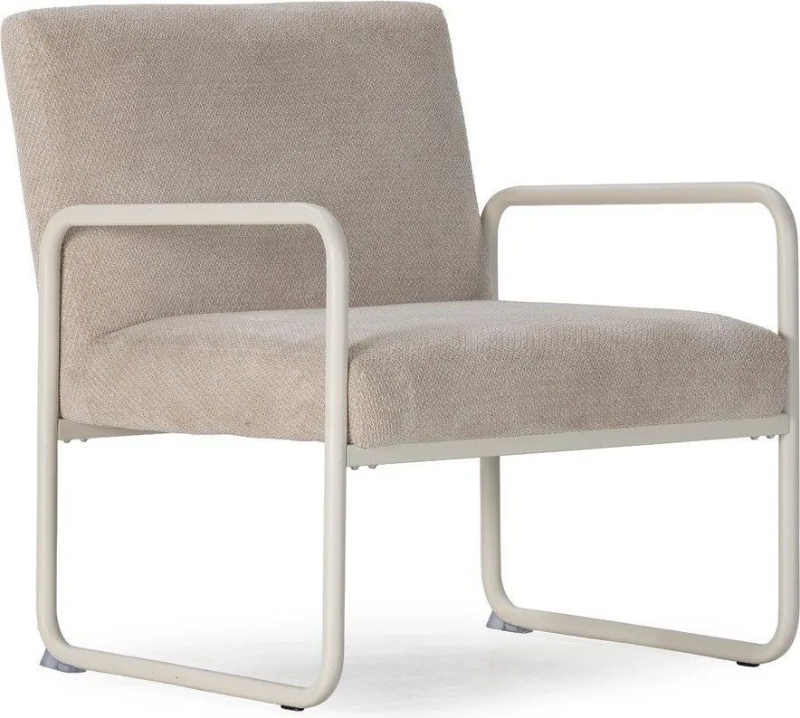 Бежово шенилово кресло Vince – MOME