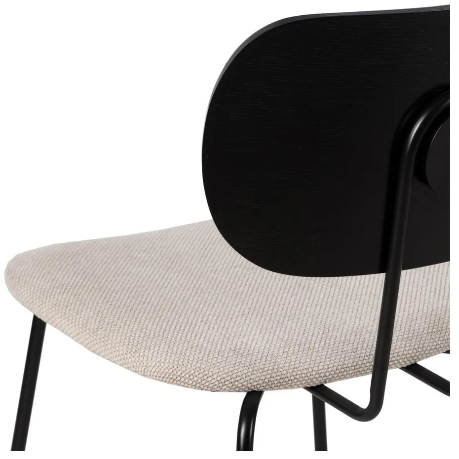 Бели и черни трапезни столове в комплект от 4 броя Cleo - Ixia