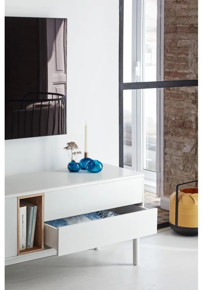 Кремава маса за телевизор 180x56x40 cm Corvo – Teulat