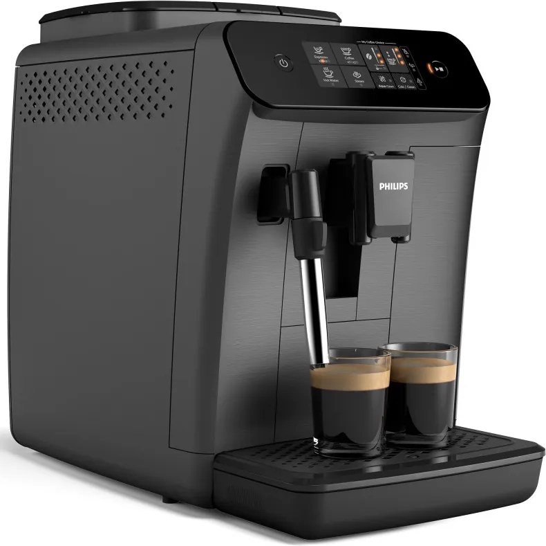 Разопакован: Еспресо машина Philips EP0824/00, 1500W, 15 bar, 1.8l, 12-степенна мелачка, Touch Screen, Таймер, AquaClean, Aroma Extract, My Coffe Choice, Черен/мат