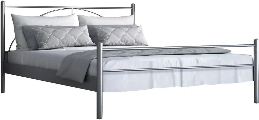 Легло Paolo-140x190-Silver Σφυρίλατο-Χωρίς ποδαρικό
