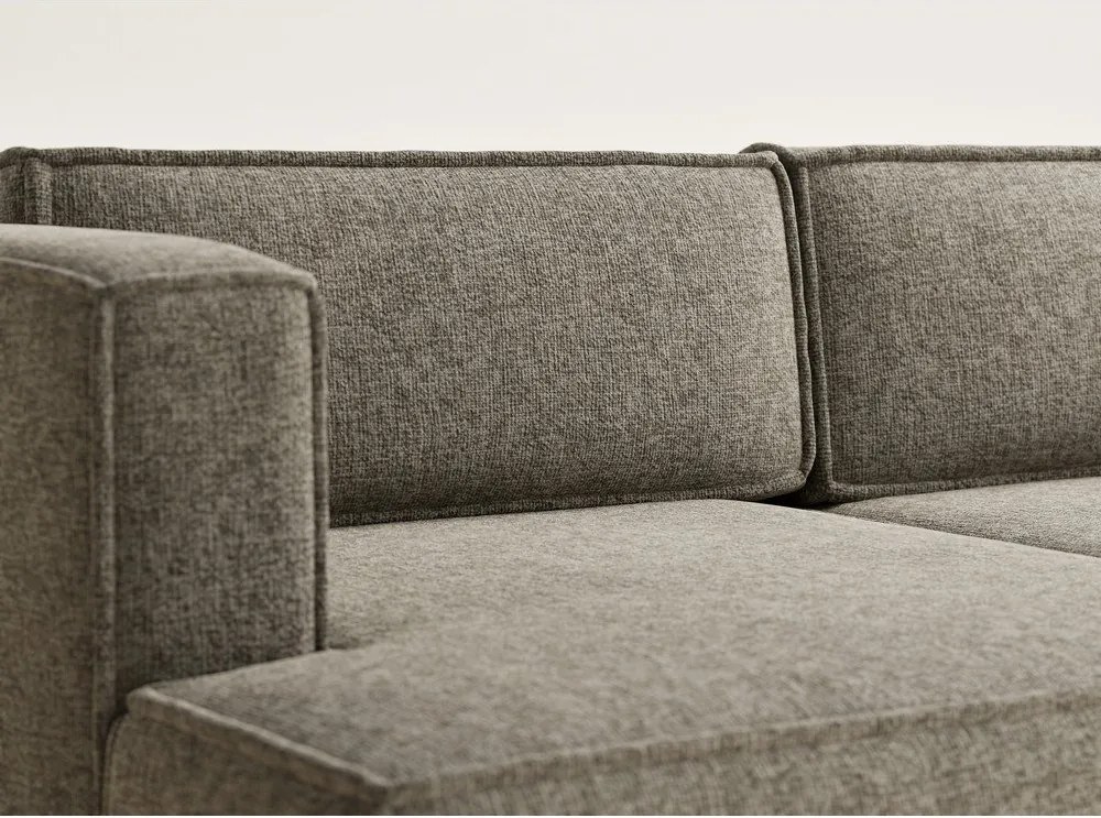 Кафяв шенилов сгъваем/с място за съхранение ъглов диван (ляв ъгъл) Velto – Maison de Rêve