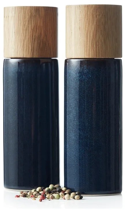 Тъмносин керамичен комплект от мелнички за сол и пипер 2 бр. Gastro Blue – Bitz