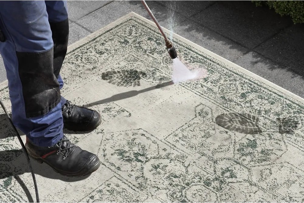 Зелен и кремав килим за открито , 160 x 230 cm Borbon - NORTHRUGS