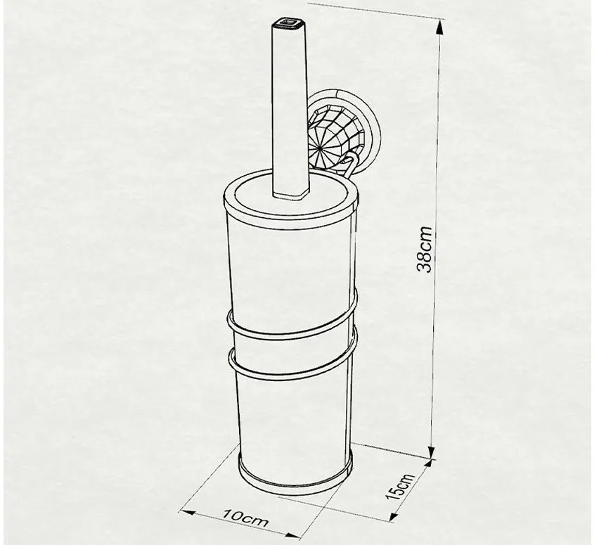 ЧЕТКА ЗА ТОАЛЕТНА ЧИНИЯ TEKNO TEL DM-094 ВИСЯЩ МОДЕЛ ВАКУУМ