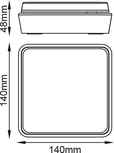 Аплика Градина LED Grip Square