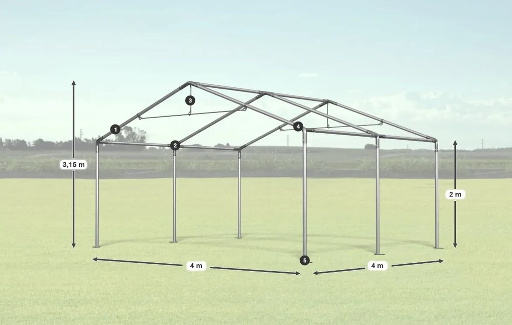 Шатра 4x4x2m Comfort PE 240g Лято