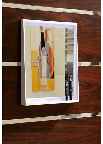 LED огледало за баня с PVC рамка, 70x60см, Inter Ceramic, ICMC 1060-70