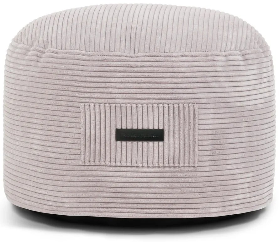 Светлосива табуретка от рипсено кадифе Om 60 – SLOWDOWN