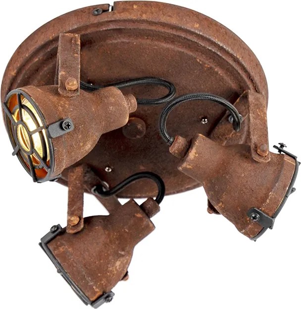 Смарт плафон ръждивокафяв вкл. 3 WiFi GU10 - Sorra