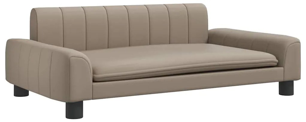 3196267 vidaXL Детски диван капучино 90x53x30 см изкуствена кожа