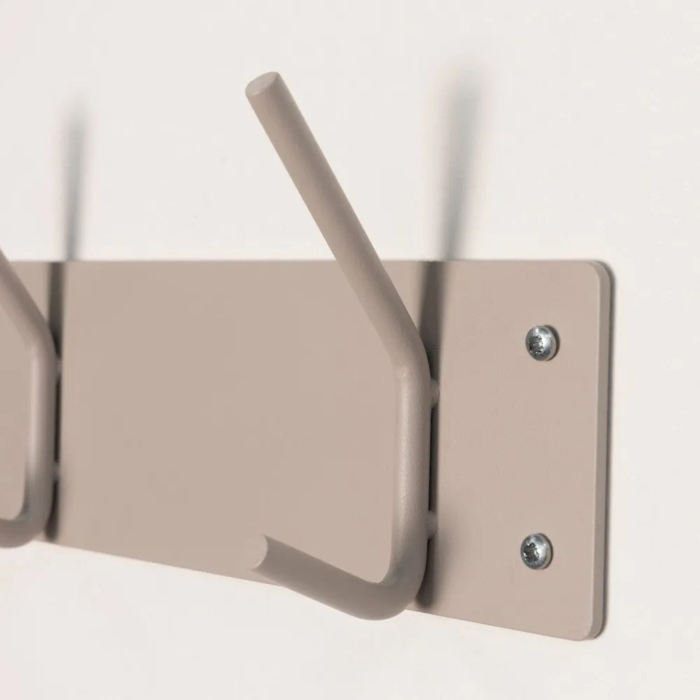 Кафяво-сива метална стенна закачалка 40 cm Fusion – Spinder Design