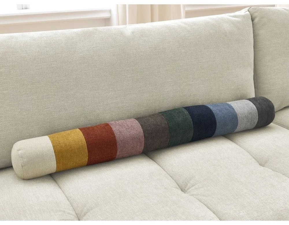 Бежов сгъваем/с място за съхранение ъглов диван (десен ъгъл/L форма) Fuji – Bobochic Paris