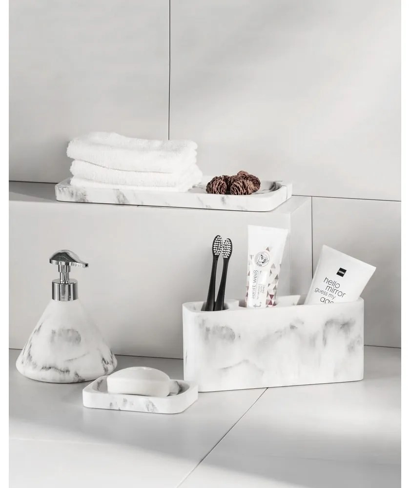 Бяла и сива табла за баня Desio - Wenko