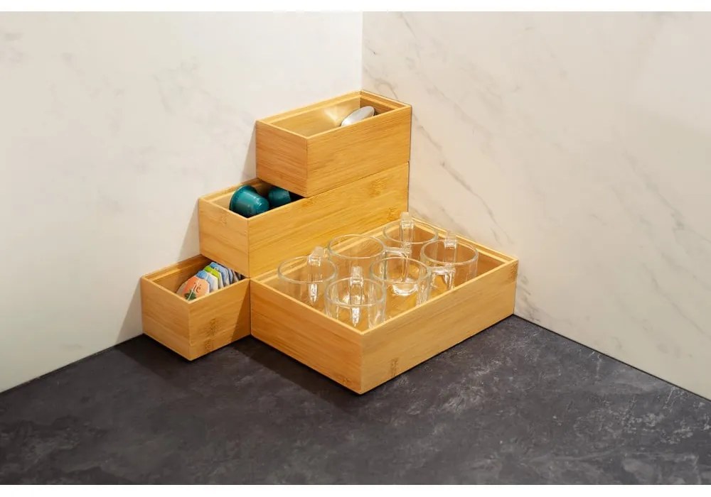 Бамбукова кутия , 22,5 x 7,5 x 6,35 cm - Compactor