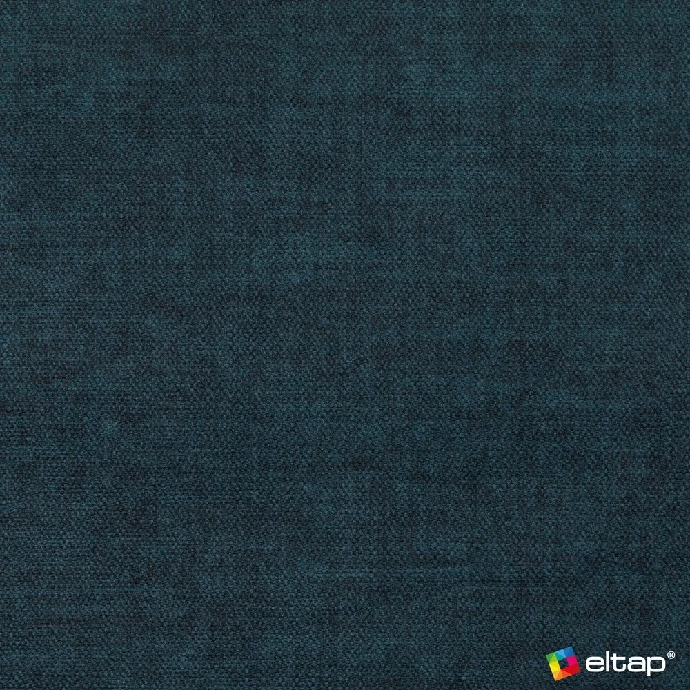 Син кадифен разтегателен ъглов диван с място за съхранение (ляв ъгъл L форма) Barea – ELTAP