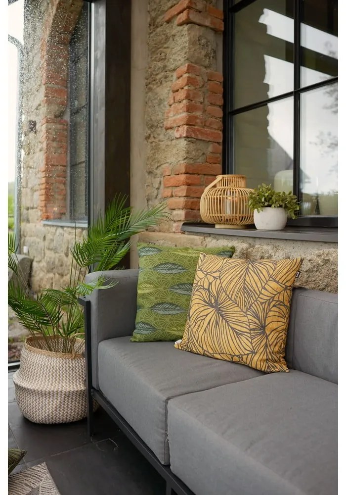 Графитно сив градински диван с три места Bellisima - Bonami Selection