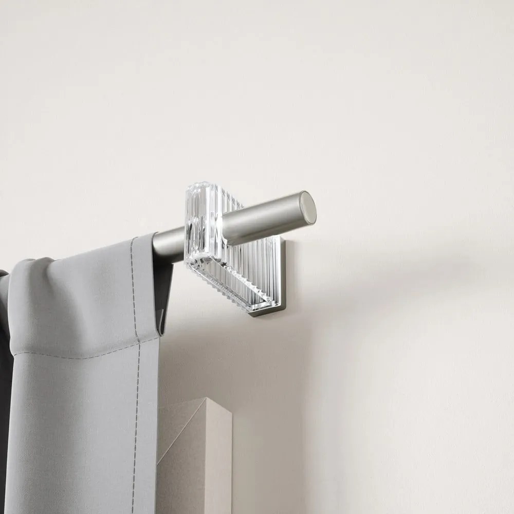 Стоманен разширяем прът за завеси в матово сребрист цвят 107 - 305 cm Flute – Umbra