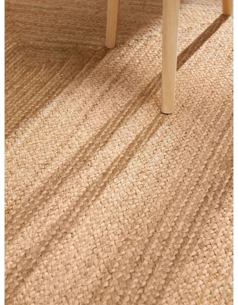 Двустранен/ръчно изработен ютен килим в естествен цвят 60x90 cm Juno – Hanse Home