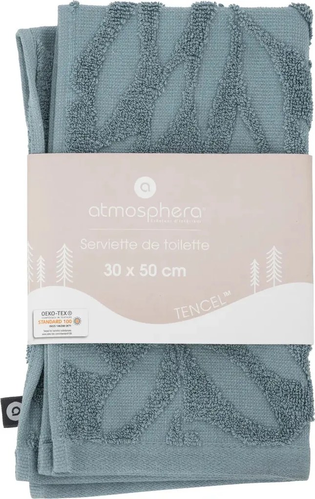 Кърпа за ръце atmosphera Textura, Памук, 30x50 cm - Тъмносив