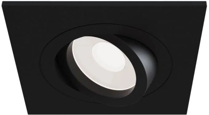 Вдлъбнати Точкова светлина покрив Maytoni Atom square-Черен