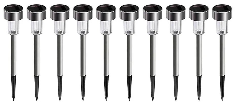 КОМПЛЕКТ 10x LED соларна лампа LED/0,06W/1,2V 6000K IP44 40 mAh