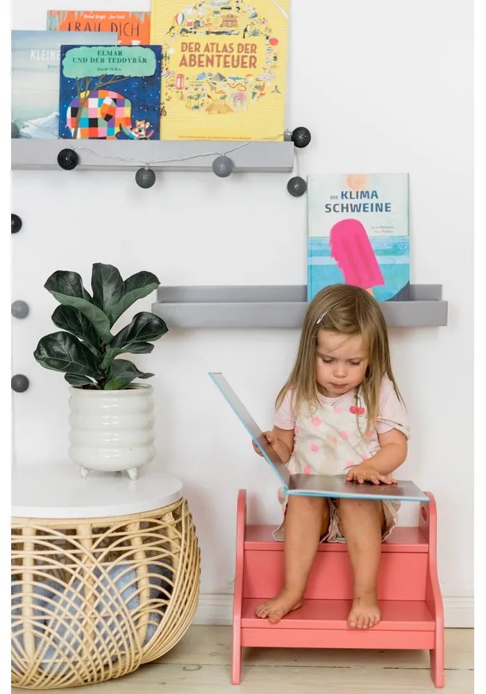 Светлочервена подвижна стълба Dusky Pink – Kindsgut