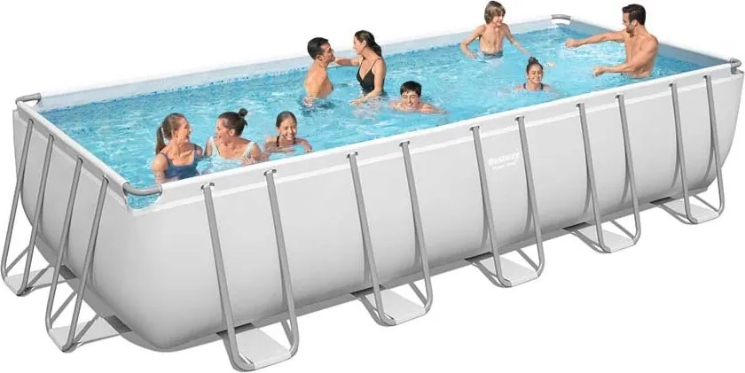 Bestway - Сглобяем басейн Power Steel Rectangular Above Ground Pool - 640 Х 274 Х 132см
