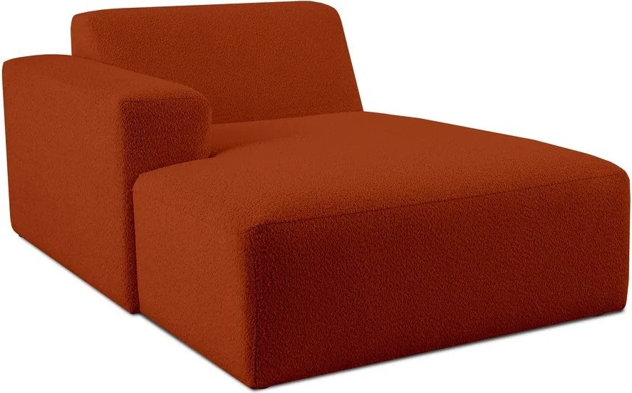 Модулен диван от букле в тухлен цвят (ляв ъгъл) Roxy – Scandic