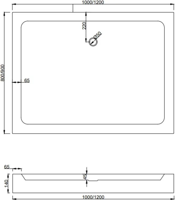 Mexen Apia плъзгаща душ кабина 100 x 80 см, бели ленти, хром + корито Rio - 840-100-080-01-20-4510