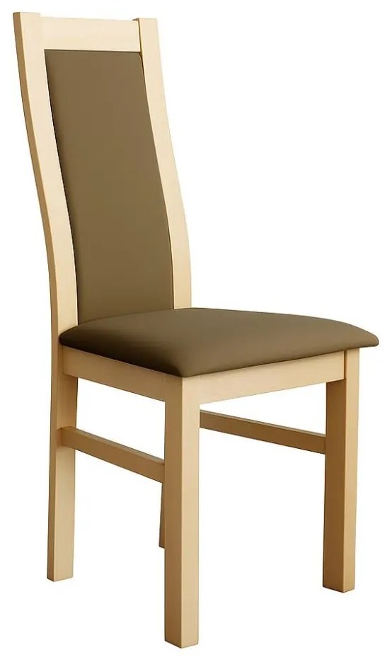 Трапезен стол ZOE дъб/тъмнокафяв