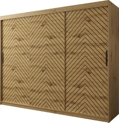 Плъзгащ се гардероб Jodelka-Artisan-Mauro-Дължина: 250 cm