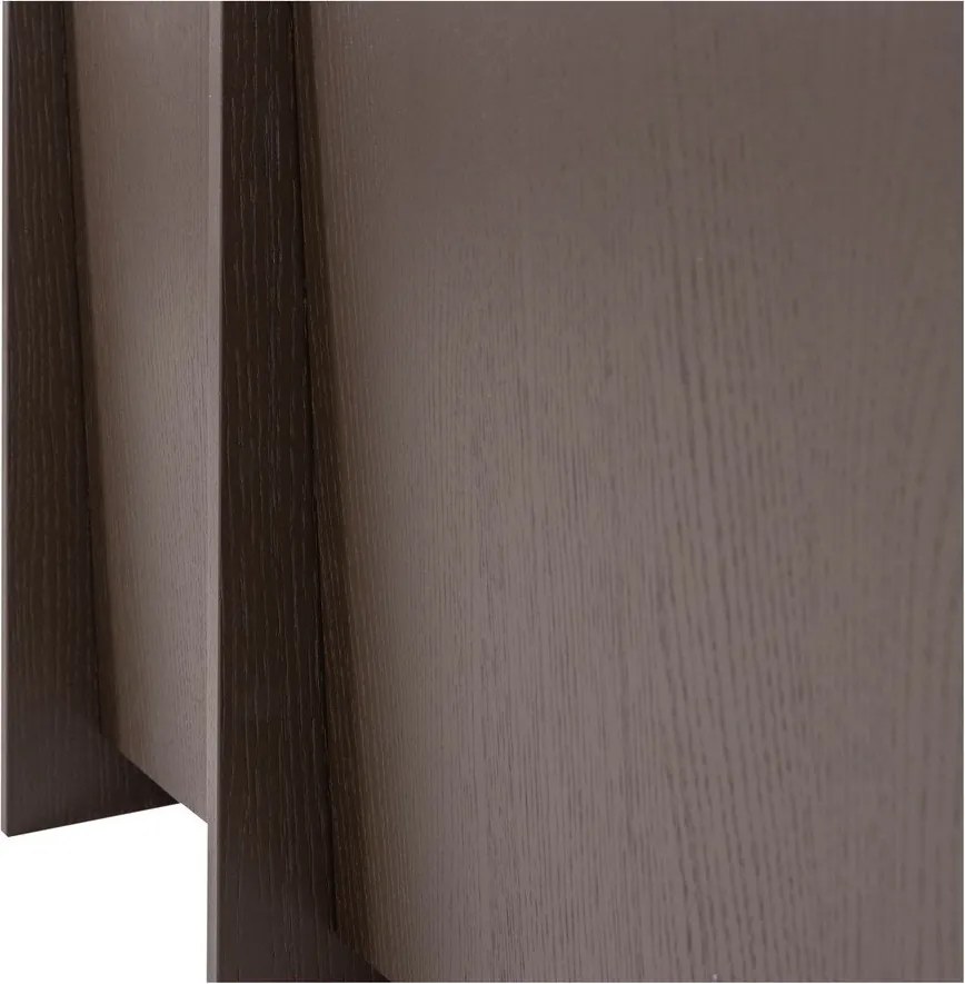 Тъмнокафява маса за телевизор от декор от ясен 102x53x44 cm Brock – WOOOD