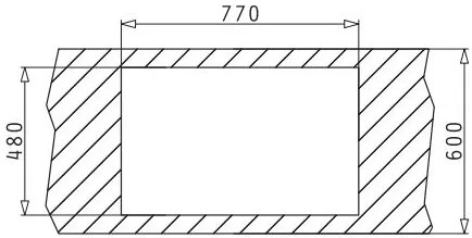 мивка Pyramis Athena 1B 1D-79X50-текстуриран