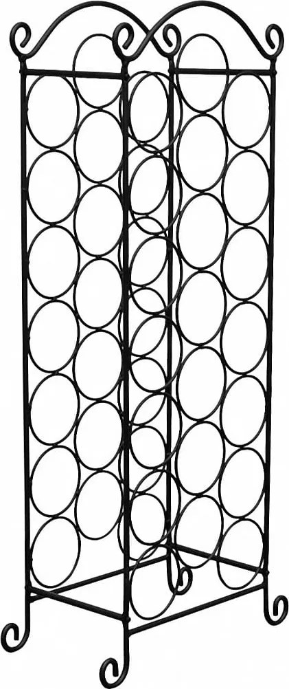 Метална стойка за вино за 21 бутилки