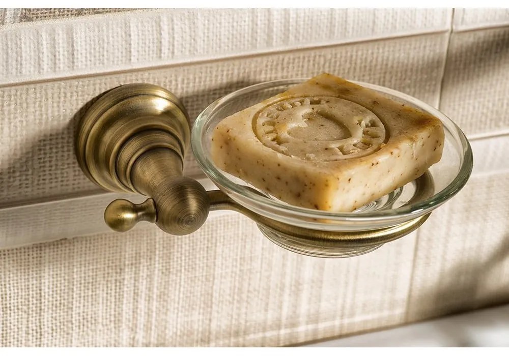 Монтиран на стената месингов сапунер Diamond - Sapho