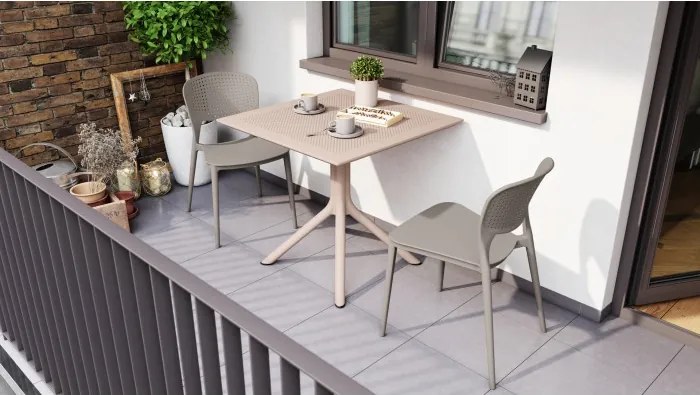 ТОДО Светло кафяво - МОДЕРЕН СТОЛ ЗА КУХНЯ/ ГРАДИНА/ КАФЕНЕ (ВЕРТИКАЛНО ПОДРЕЖДАНЕ)