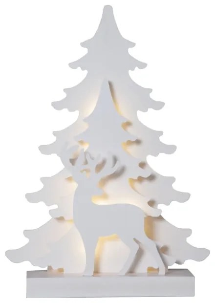 Бяла LED коледна светлинна украса , височина 41 см Grandy - Star Trading