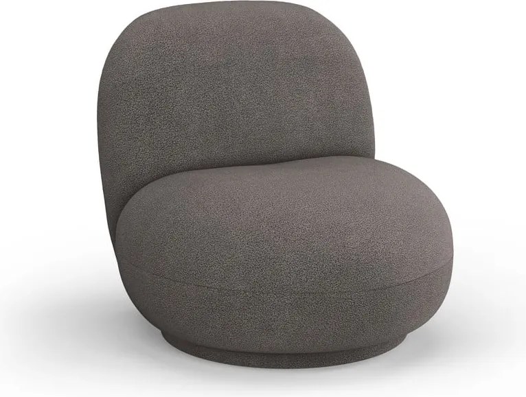 Сиво кресло от плат букле Chuck – Micadoni Home