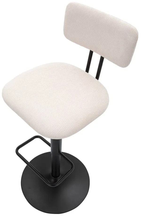 Бяло-черен бар стол с регулируема височина (височина на седалката 61 cm) Tina – Mauro Ferretti