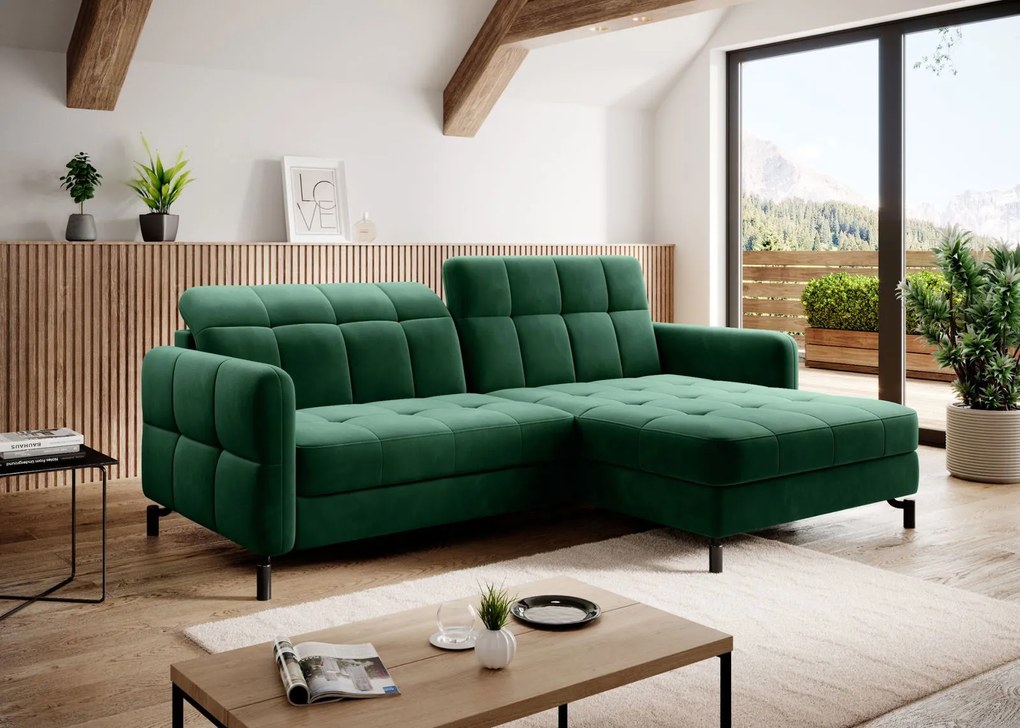 Ъглов диван Lorette-Prasino Skouro-Right