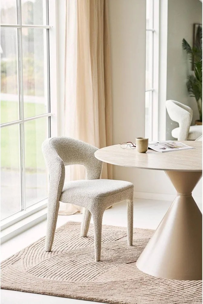 Кръгла трапезна маса с керамичен плот ø 120 cm Annecy – House Nordic