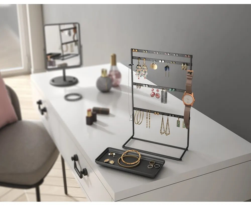 Черен органайзер за бижута My Pendants - Metaltex