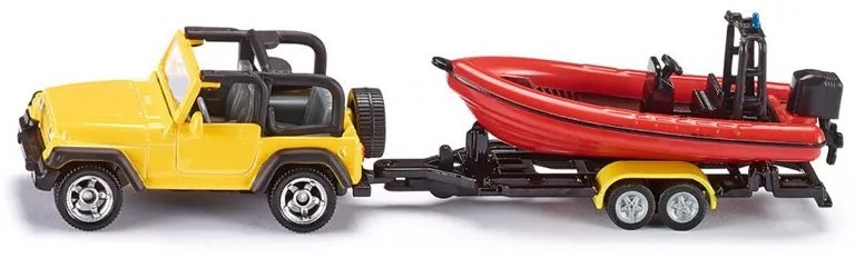 Siku - Играчка Jeep with Boat 1658