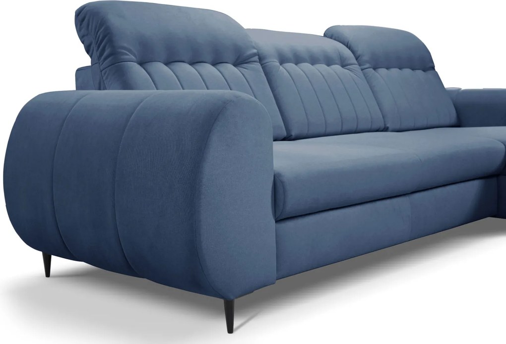 Ъглов диван Blanc-Син-Ляво