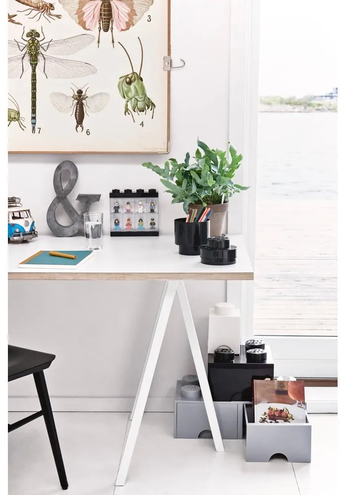 Сива квадратна кутия за съхранение - LEGO®