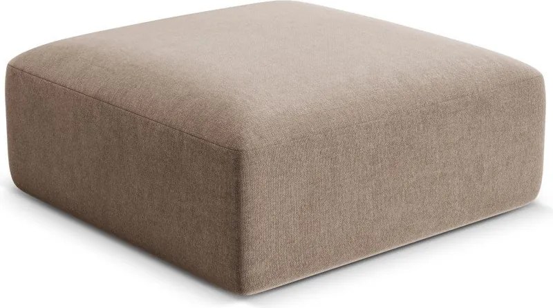 Светлокафява кадифена табуретка Campi – Cosmopolitan Design