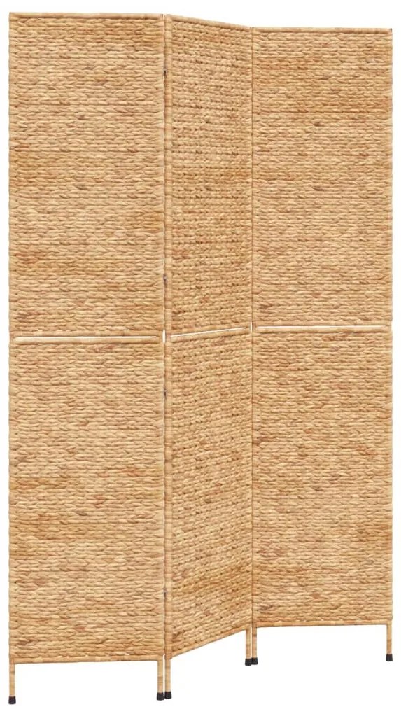355191 vidaXL Разделител за стая, 3 панела, 122x180 см, воден хиацинт
